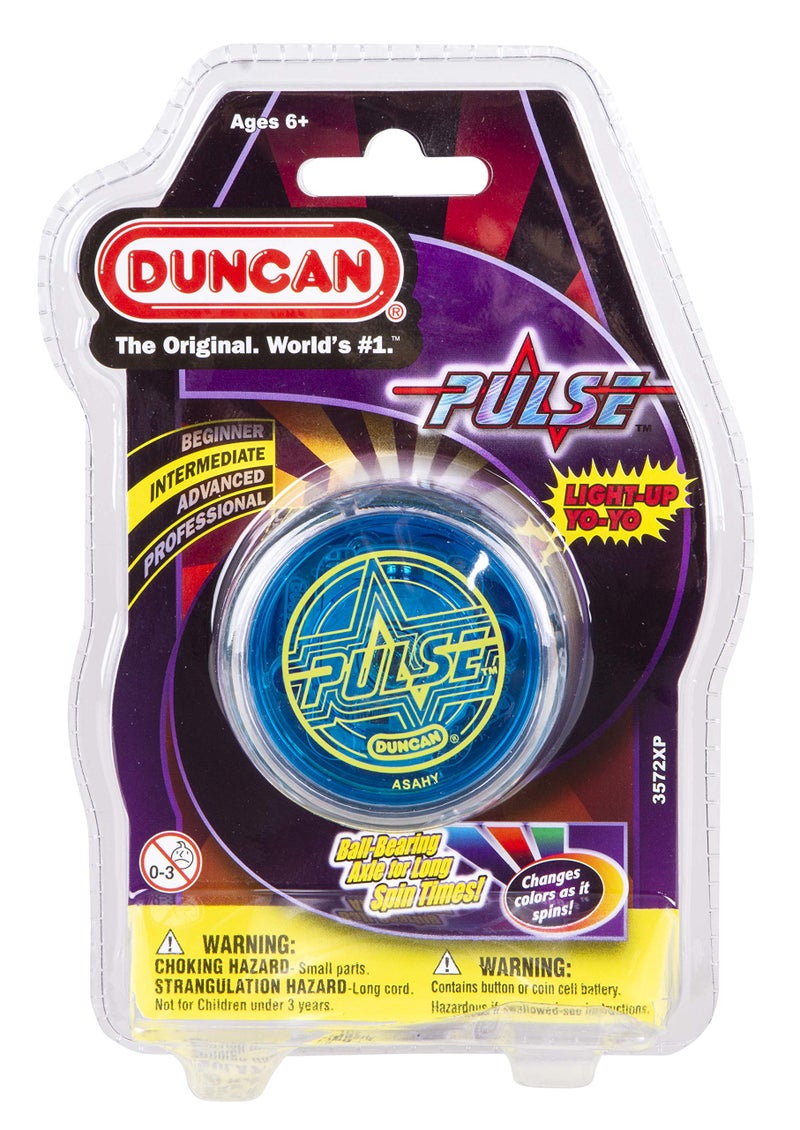 Duncan Toys Pulse LED Light-Up Yo-Yo, Intermediate Level Yo-Yo with Ball Bearing Axle and LED Lights, Clear/Blue - Image 4